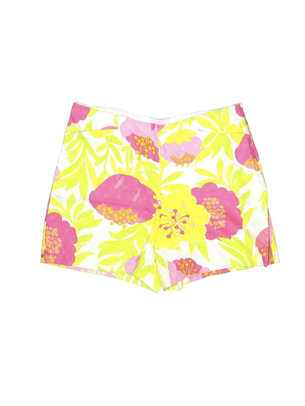 Lilly Pulitzer Women's Adie Size 10 Shorts Yellow Floral